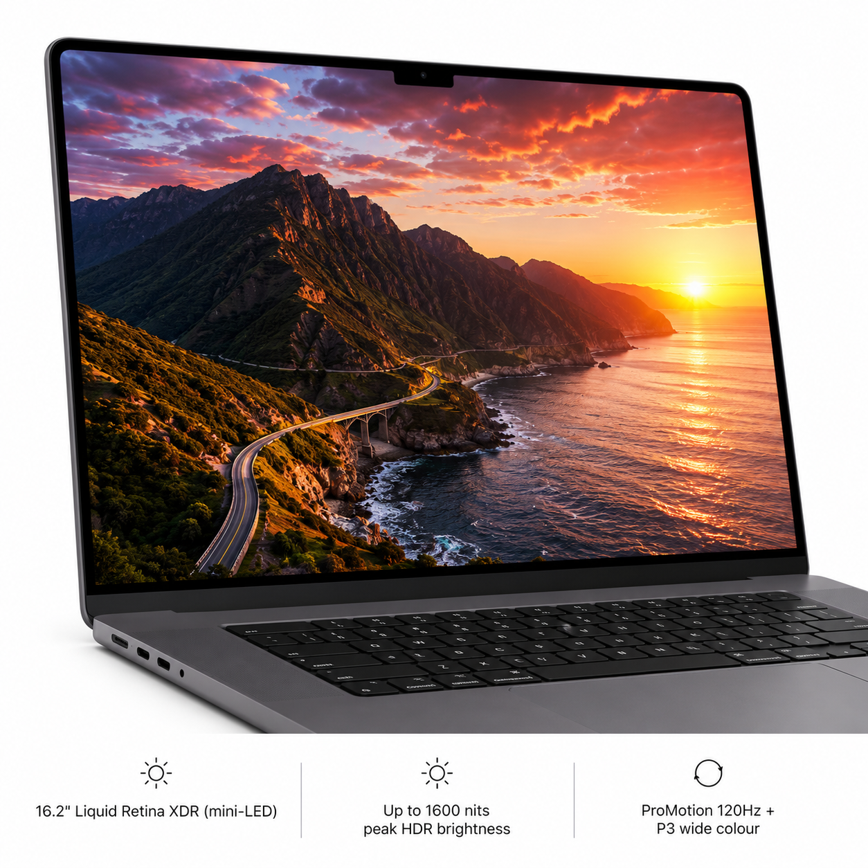 Apple MacBook Pro 16-inch (M2 Pro Chip, 12-Core CPU, 19-Core GPU, 16GB RAM, 512GB SSD, Space Gray, 2023)