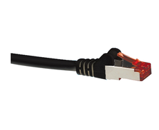 Cat6A Shielded Black Patch Lead 1M