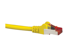 Cat6A Shielded Yellow Patch Lead 1M