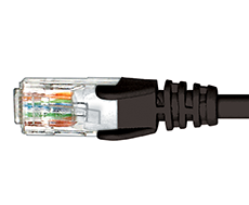 Cat6 Black Patch Lead 1M