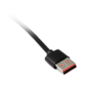1M USB AM to Right Angle Lightning Cable, Heavy Duty, Metal + Braid