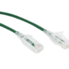 0.5M Slim CAT6 UTP Patch Cable LSZH in Green