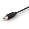 2M USB 2.0 AM/BM 28+24AWG Cable in Black