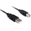 5M USB 2.0 AM/BM 28+24AWG Cable in Black