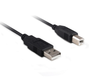 5M USB 2.0 AM/BM 28+24AWG Cable in Black