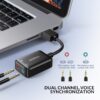 Idsonix USB Multi-Function External Sound Card - Black
