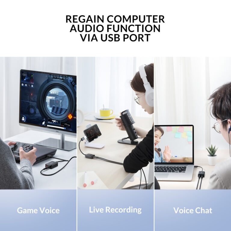 Idsonix USB Multi-Function External Sound Card - Black