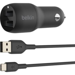 Belkin BOOST CHARGE 24 W Auto Adapter USB Type-C - Black