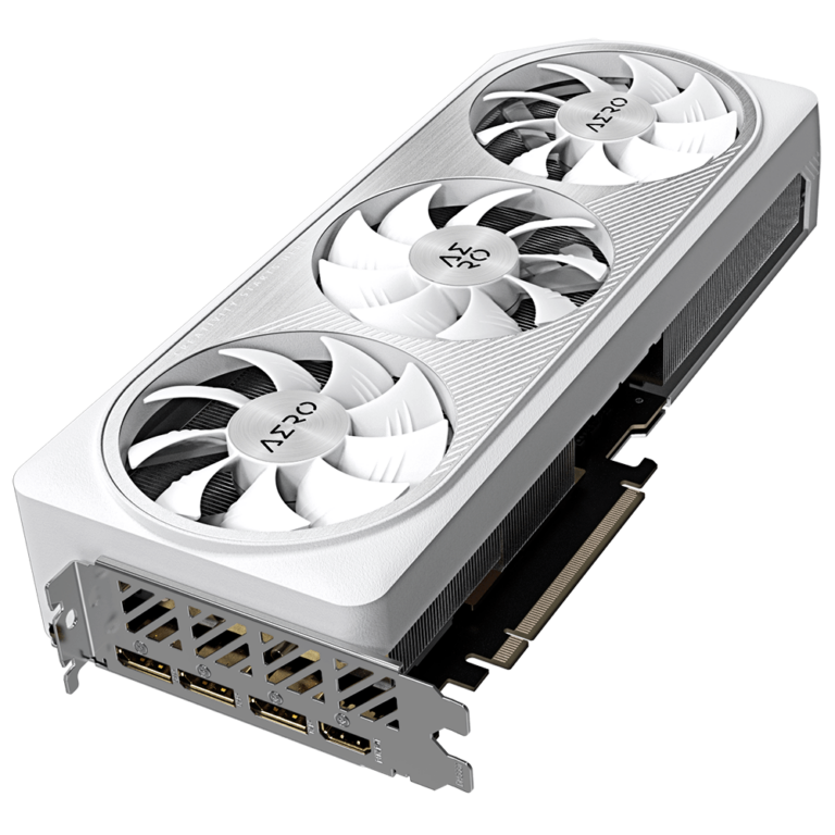 Gigabyte RTX 4070 GPU PCIe16 DP(3) HDMI 12GB GDDR6X AERO OC WHITE