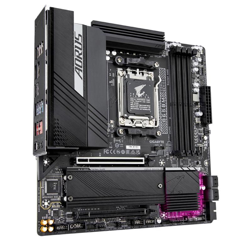 Gigabyte B650M Motherboard DDR5(4) SATA(4) M.2(2) USB-C mATX