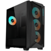 Gigabyte C301G Mid PC Case, RGB, USB-C, USB(2), Audio, Glass Side Panel, Black, ATX