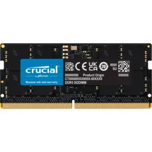 CRUCIAL 16GB DDR5 NOTEBOOK MEMORY, PC5-38400, 4800MHz, UNRANKED