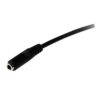 Startech 2M 3.5MM Audio Extension Cable Black