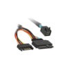 12G Internal Mini SAS HD SFF-8643 to U.2 Plug SFF-8639 + SATA Cable 100CM
