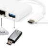 USB Type-C To USB 3.0, Ethernet, HDMI & Type-C Charging Adaptor