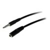 Startech 2M 3.5MM Audio Extension Cable Black