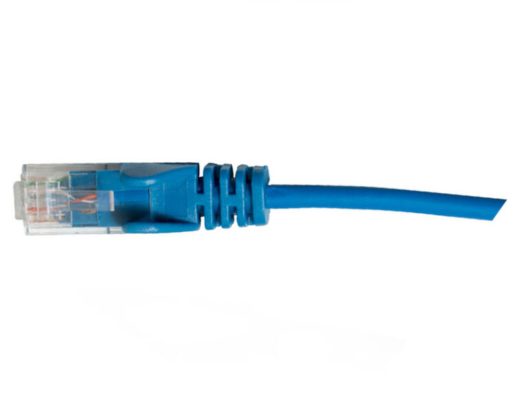 Hypertec HCAT6BL0.3SL Cat6 28Awg Blue Patch Lead 0.3M Slim