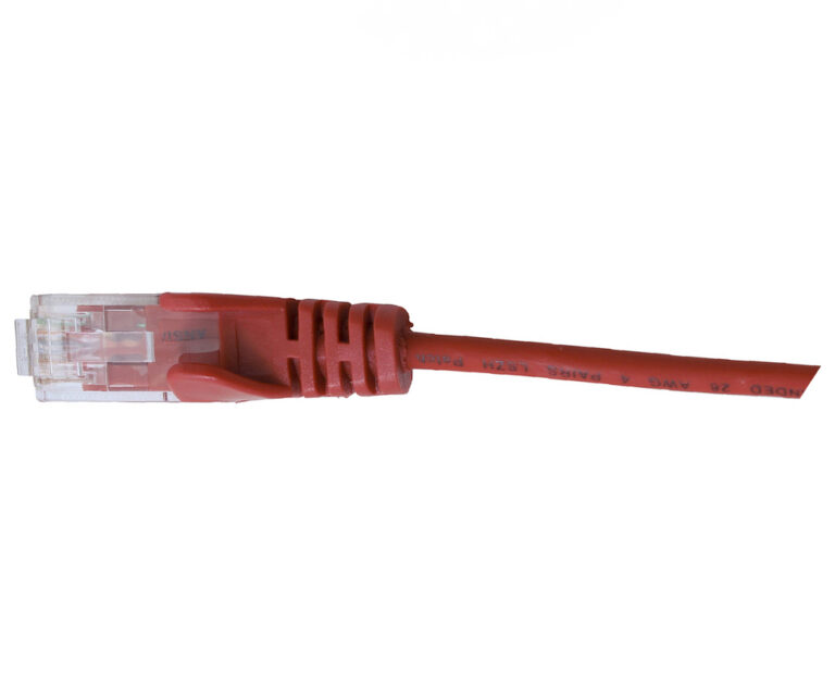 Hypertec HCAT6RD0.5SL Cat6 28Awg Red Patch Lead 0.5M Slim