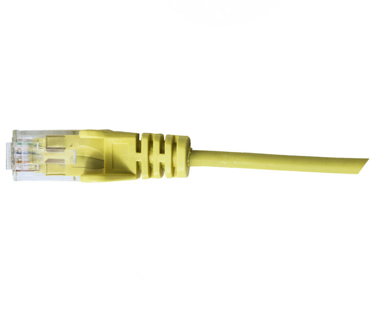 Hypertec HCAT6YL0.5SL Cat6 28Awg Yellow Patch Lead 0.5M Slim