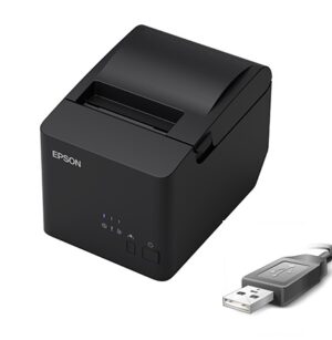 Epson TM-T82IIIL Receipt Printer Serial/USB PSU Black Inc IEC/USB Cable C31CH26481