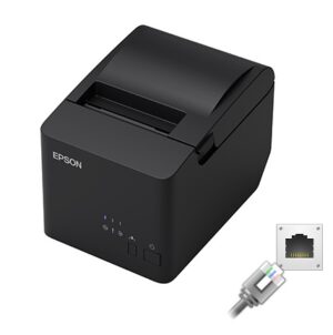 Epson TM-T82IIIL Receipt Printer Ethernet PSU Black Inc IEC Cable C31CH26482