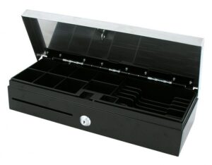 VPOS Cash Drawer Fliptop 6 Note 8 Coin 24V Black CDDIECFLIP