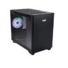In Win IW-CS-A3BLK-1AM120S Micro ATX Mini ITX Tempered Glass 1 x 120 mm x Fan 4 x Slot 3 x USB Fan Cooler Computer Case Black Piano Finish