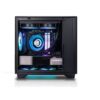 In Win IW-CS-A3BLK-1AM120S Micro ATX Mini ITX Tempered Glass 1 x 120 mm x Fan 4 x Slot 3 x USB Fan Cooler Computer Case Black Piano Finish
