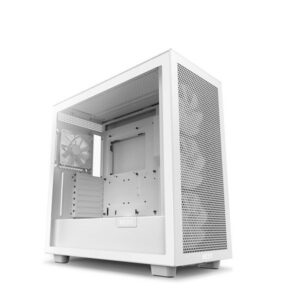 NZXT H7 Flow ATX Tempered Glass 4 x 120 mm x Fan Fan Cooler Computer Case Matte White