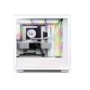 NZXT H7 Flow ATX Tempered Glass 4 x 120 mm x Fan Fan Cooler Computer Case Matte White