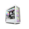 NZXT H7 Flow ATX Tempered Glass 4 x 120 mm x Fan Fan Cooler Computer Case Matte White