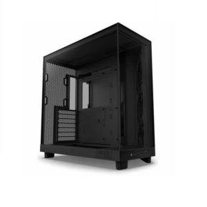 NZXT H6 Flow ATX Tempered Glass 3 x 120 mm Fan 2 x USB Fan Cooler Computer Case Black