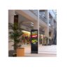 Commbox LED Banner 72" 1.9mm PP With Floor Stand Frame Display Cabinet