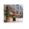 Commbox LED Banner 72" 2.5mm PP With Floor Stand Frame Display Cabinet