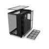 NZXT H9 Flow CM-H91FB-01 Mini ITX Micro ATX Tempered Glass 4 x 120 mm 7 x Slot 3 x USB 1 x Audio In Fan Cooler Computer Case Matte Black