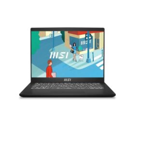 MSI Modern Series Notebook 14' FHD Intel Raptor Lake i7-1355U Onboard DDR4 16GB 515GB SSD Windows11 Pro Intel Iris Xe Graphics Classic Black