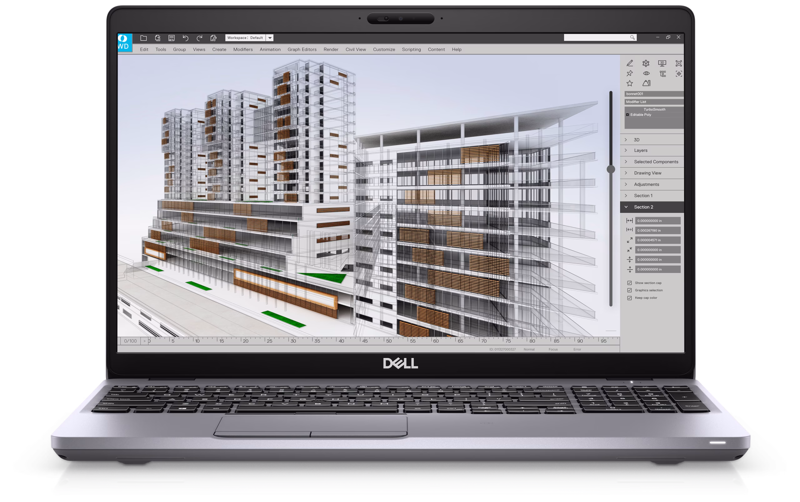 Dell Precision 3551 Laptop 15.6" FHD i7 16GB RAM 512GB SSD Window 11 Pro