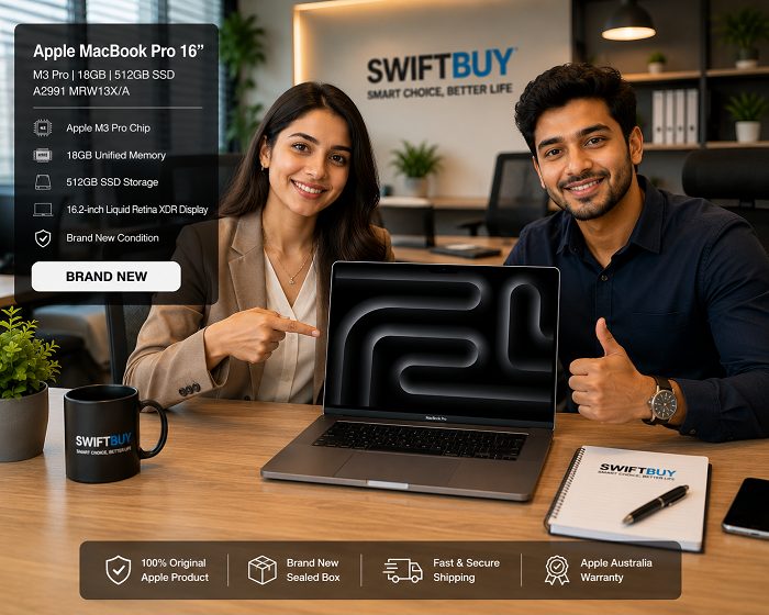 Apple MacBook Pro 16" M3 Pro 18GB 512GB SSD A2991 MRW13X/A, Condition- Brand New Apple MacBook Pro 16" M3 Pro 18GB 512GB SSD A2991 MRW13X/A, Condition- Brand New